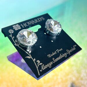 Large Crystal Stud Earrings